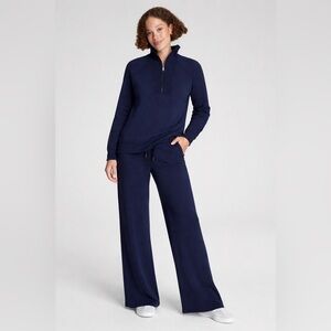 BRAND NEW WITH TAGS Spanx Air Essentials Navy Blue Lounge Set